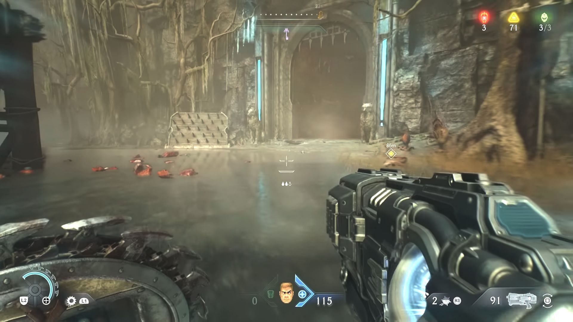 The last Gore Portal in Doom The Dark Ages 'Siege - Part 1' (Image via Sportskeeda Gaming || Bethesda Softworks)